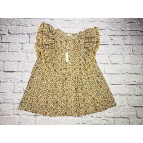 Max Studio Womens Size Small Flutter Sleeve Short-Sleeve Blouse - Picture 1 of 7